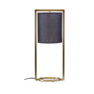 Leia Black Shade With Gold Finish Metal Frame Table Lamp