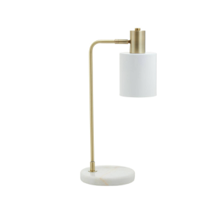 Nadene White Shade Desk Lamp