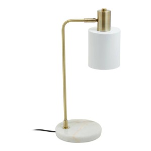 Nadene White Shade Desk Lamp