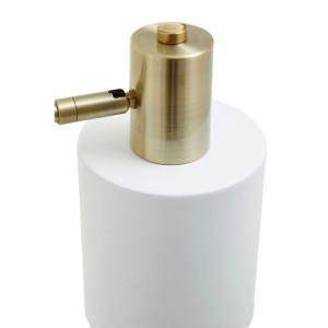 Nadene White Shade Desk Lamp