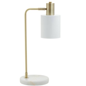 Nadene White Shade Desk Lamp