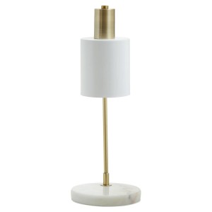 Nadene White Shade Desk Lamp