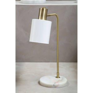 Nadene White Shade Desk Lamp