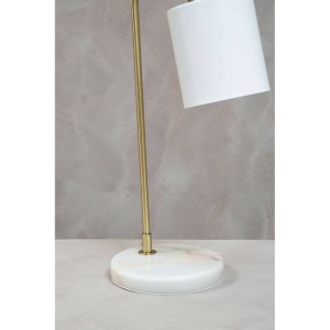 Nadene White Shade Desk Lamp