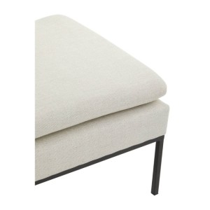 Hayden Natural Linen Textured Iron Frame Day Bed