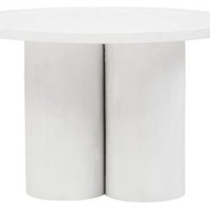 Milla Whitewash Mango Wood Column Detail Coffee Table