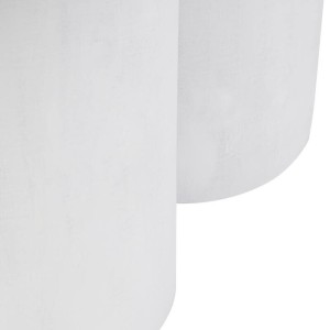 Milla Whitewash Mango Wood Column Detail Coffee Table