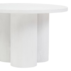 Milla Whitewash Mango Wood Column Detail Coffee Table