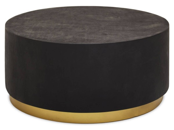 Narli Black And Gold Concrete Look Coffee Table
