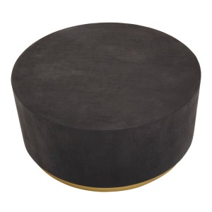 Narli Black And Gold Concrete Look Coffee Table