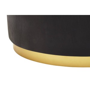 Narli Black And Gold Concrete Look Coffee Table