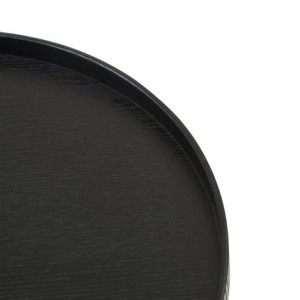 Bari Large Black Fir Wood Tray