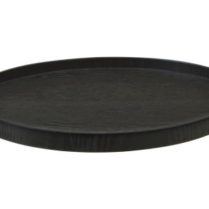 Bari Large Black Fir Wood Tray