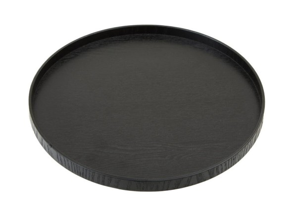 Bari Large Black Fir Wood Tray