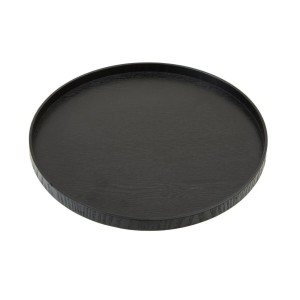 Bari Large Black Fir Wood Tray