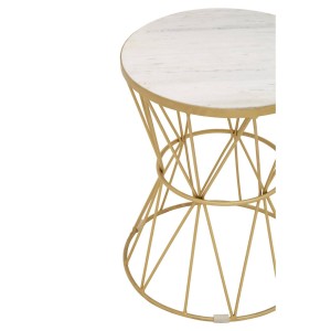Rene Side Table With Pinched Base