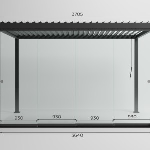 Nova - Titan 4m Glass Sliding Doors - Grey