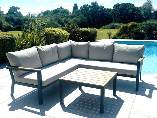 Nova - Heidi Corner Sofa Dining Set with Square Coffee Table