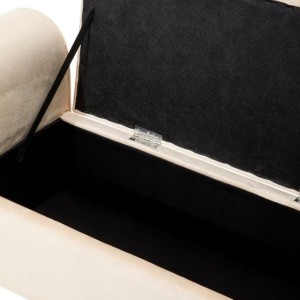 Larin Stone Velvet Ottoman Storage Bench