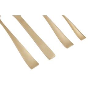 Aria 16 Piece Antique Gold Cutlery Set