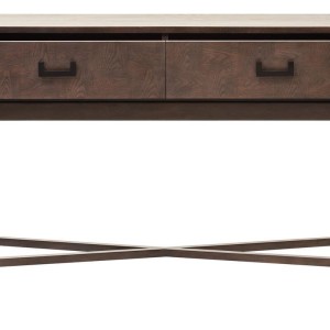 Henri Antique Grey Two Drawer Console Table
