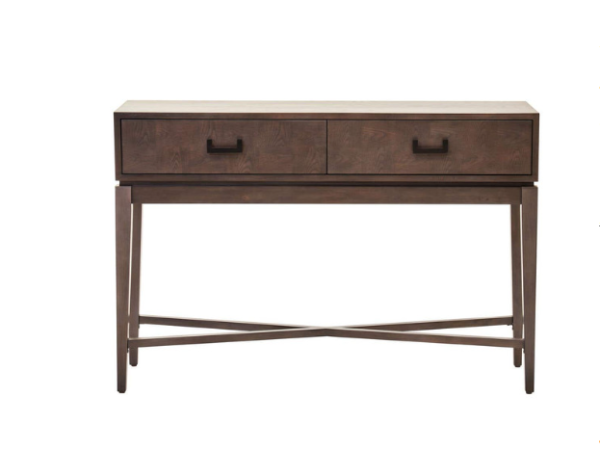 Henri Antique Grey Two Drawer Console Table