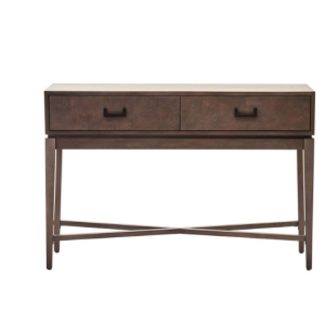 Henri Antique Grey Two Drawer Console Table