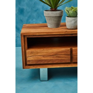 Surie Acacia Wood Media Unit