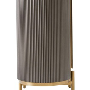 Dante Grey Two Door Sideboard with Black Marble Top