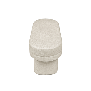 45cm Taupe Chenille Bench