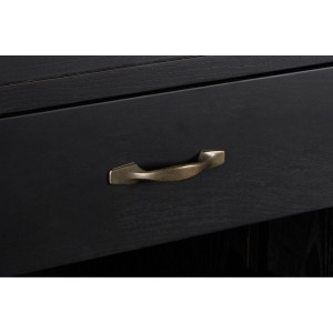Libra Black Birchwood Large Cabinet