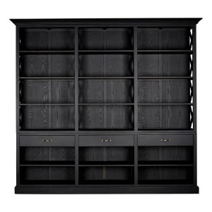 Libra Black Birchwood Large Cabinet