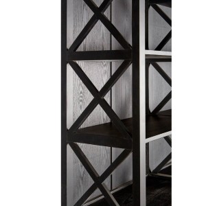 Libra Black Birchwood Large Cabinet