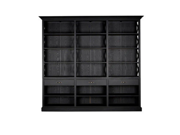 Libra Black Birchwood Large Cabinet