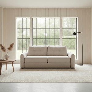 Rhodes Sofabed Beige 3 Seater