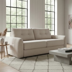 Rhodes Sofabed Beige 3 Seater