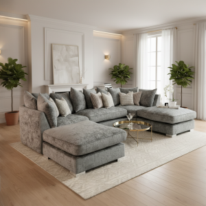 Chimes - Belfry U Sofa - Grey