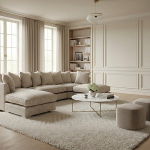 Chimes - Belfry U Sofa - Truffle