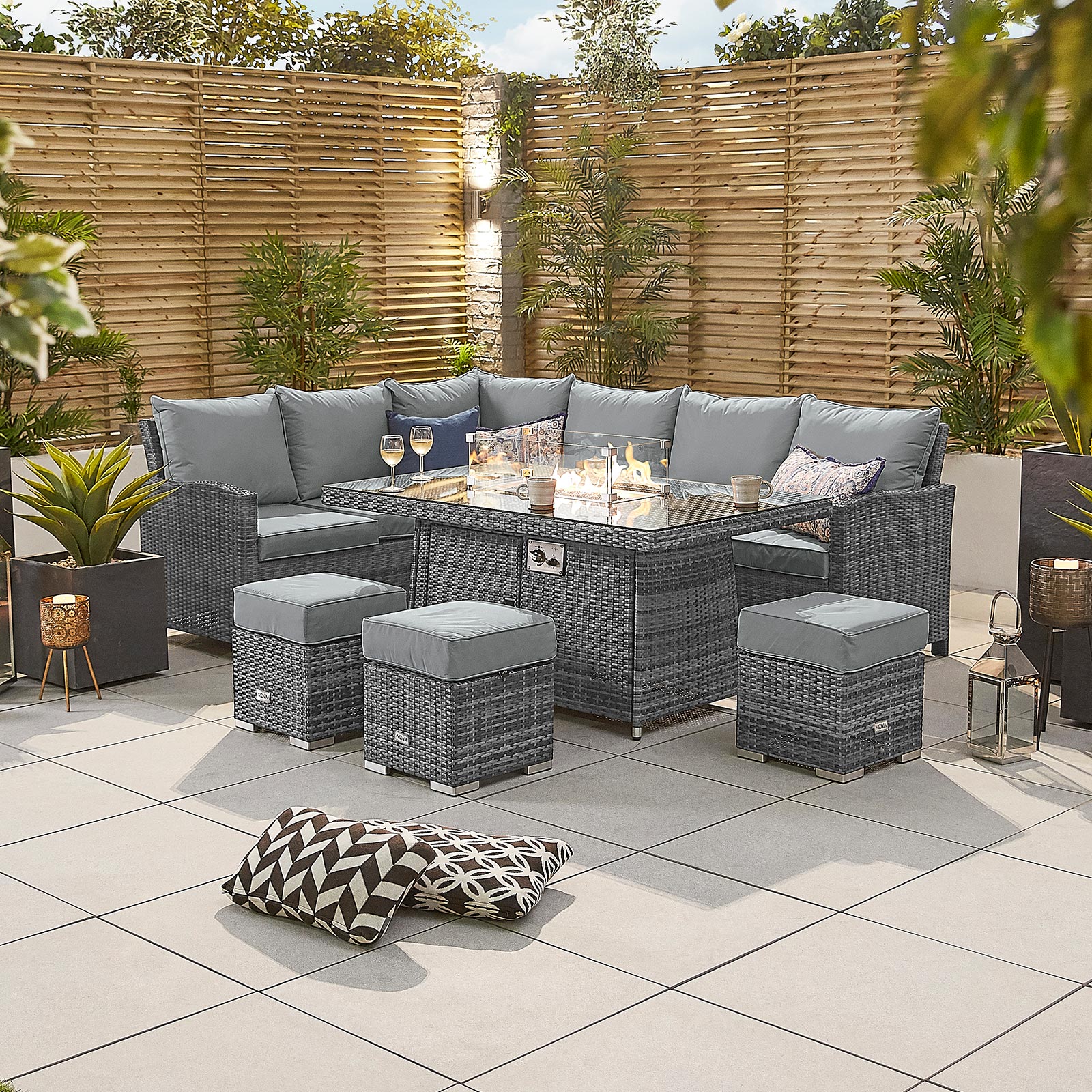 Rattan Garden Mixed Grey Furniture