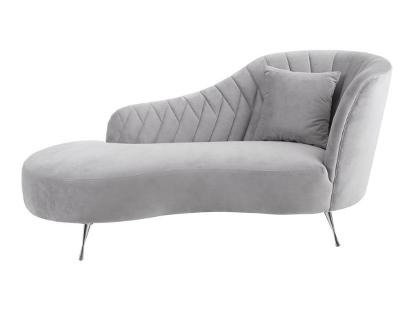 Chimes - Tiffany Chaise Longue - Grey Velvet
