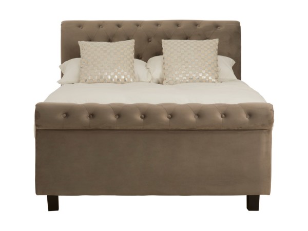 Chimes - Annabelle Beige Double Ottoman Bed